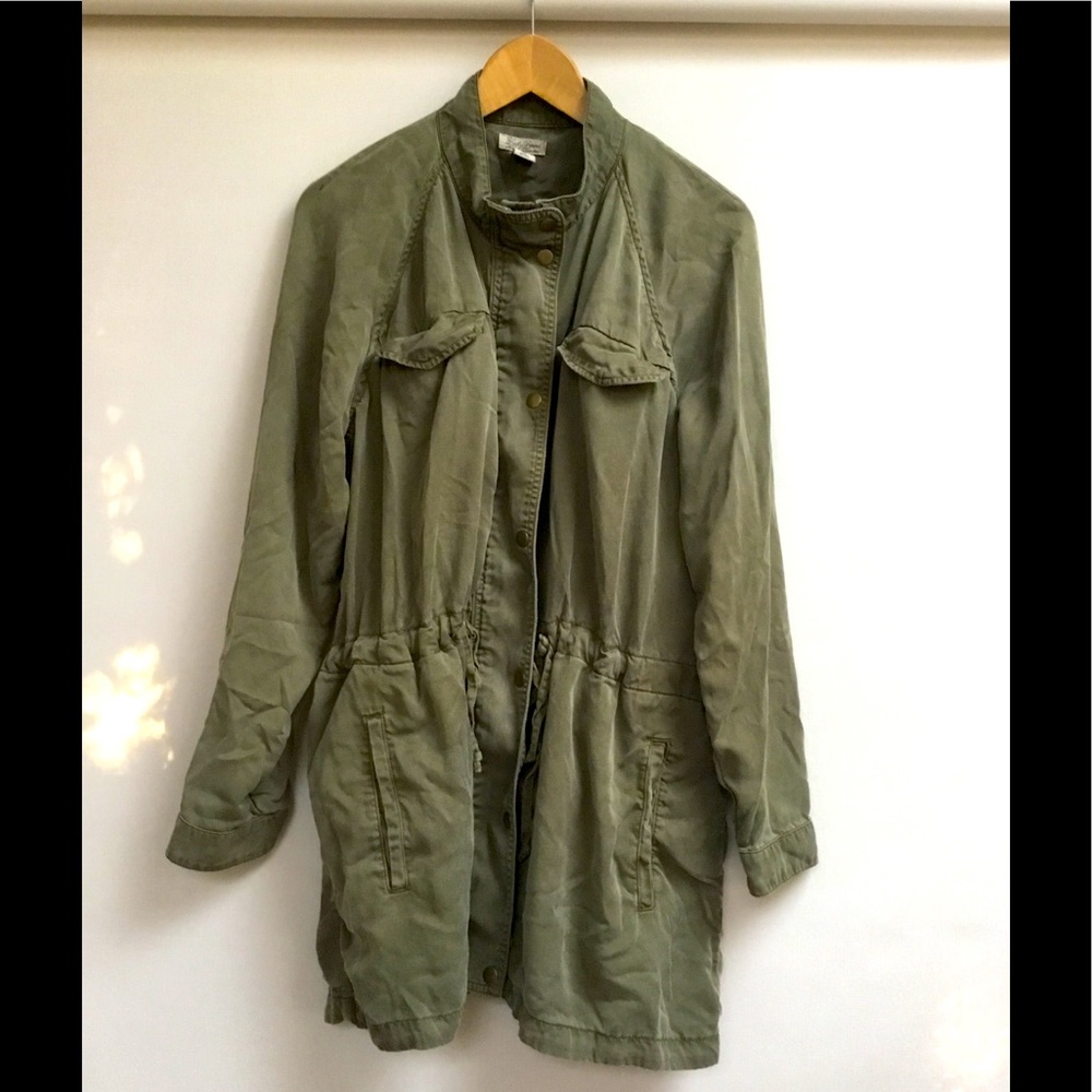 Light weight Military cargo Drawstring jacket